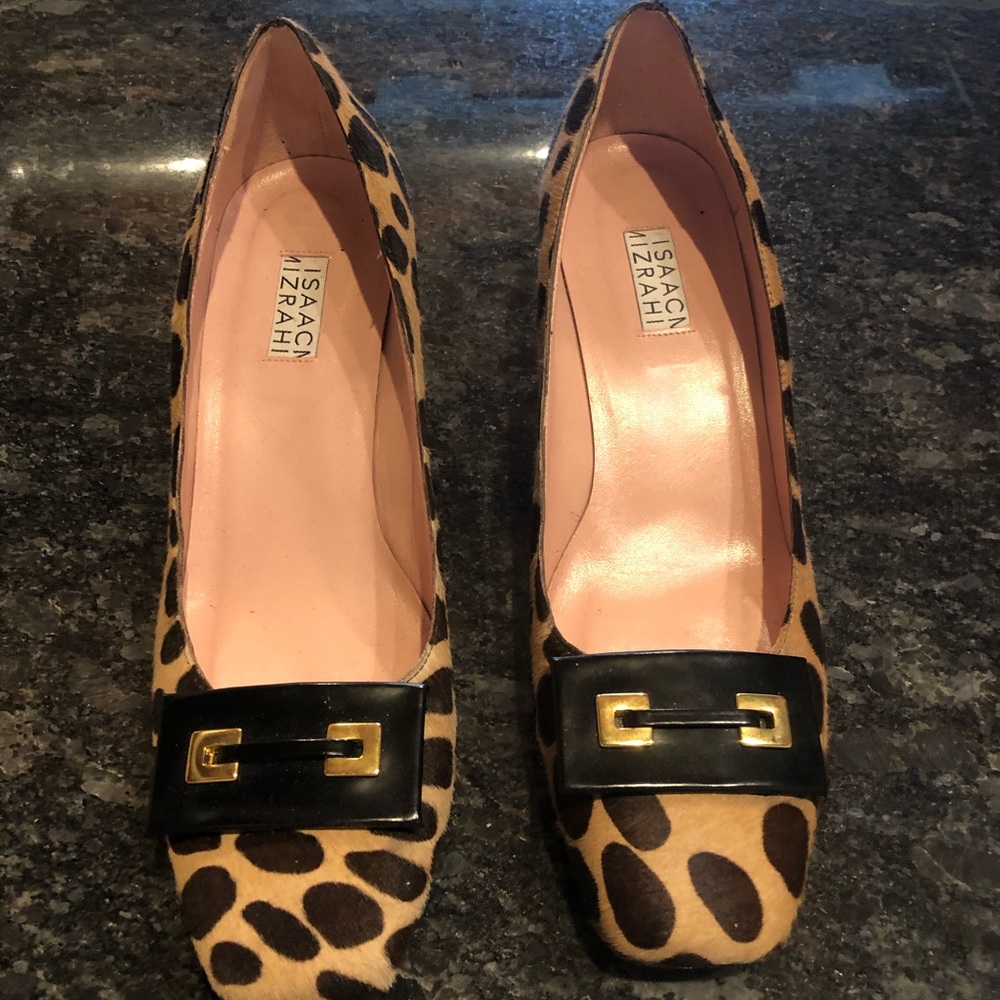 Isaac mizrahi block heels size 9